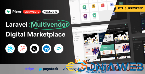 Pixer - React Laravel Ecommerce Multivendor Digital Marketplace