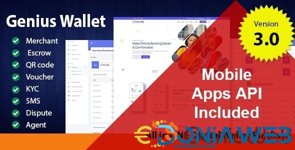 Genius Wallet - Advanced Wallet CMS with Payment Gateway API