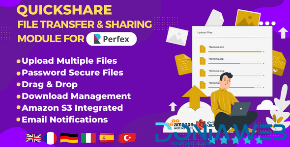 QuickShare - File transfer & sharing module for Perfex CRM