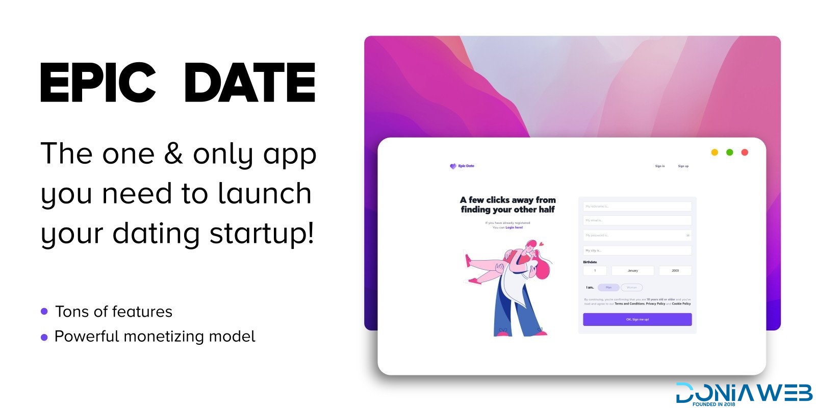 Epic Date - Social PHP Dating Platform