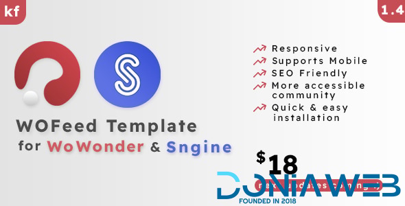 WOFeed - The Ultimate Welcome Page Themes For WoWonder & Sngine