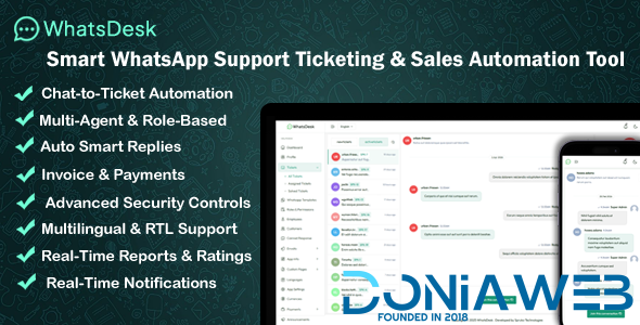 WhatsDesk – Smart WhatsApp Support Ticketing & Sales Automation Tool