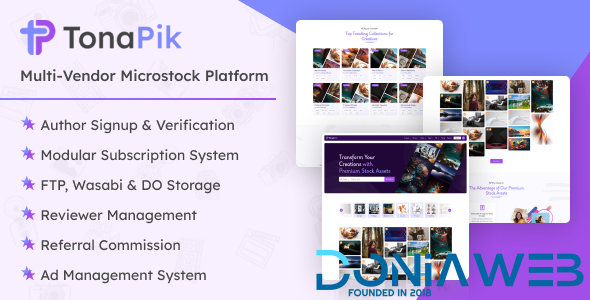 TonaPik - Multi Vendor Microstock Platform