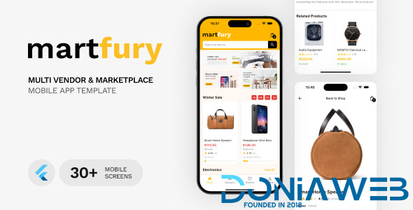 MartFury Flutter - Complete eCommerce Mobile Apps for Botble scripts