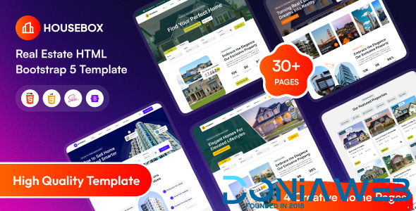 HouseBox - Real Estate HTML Bootstrap 5 Template