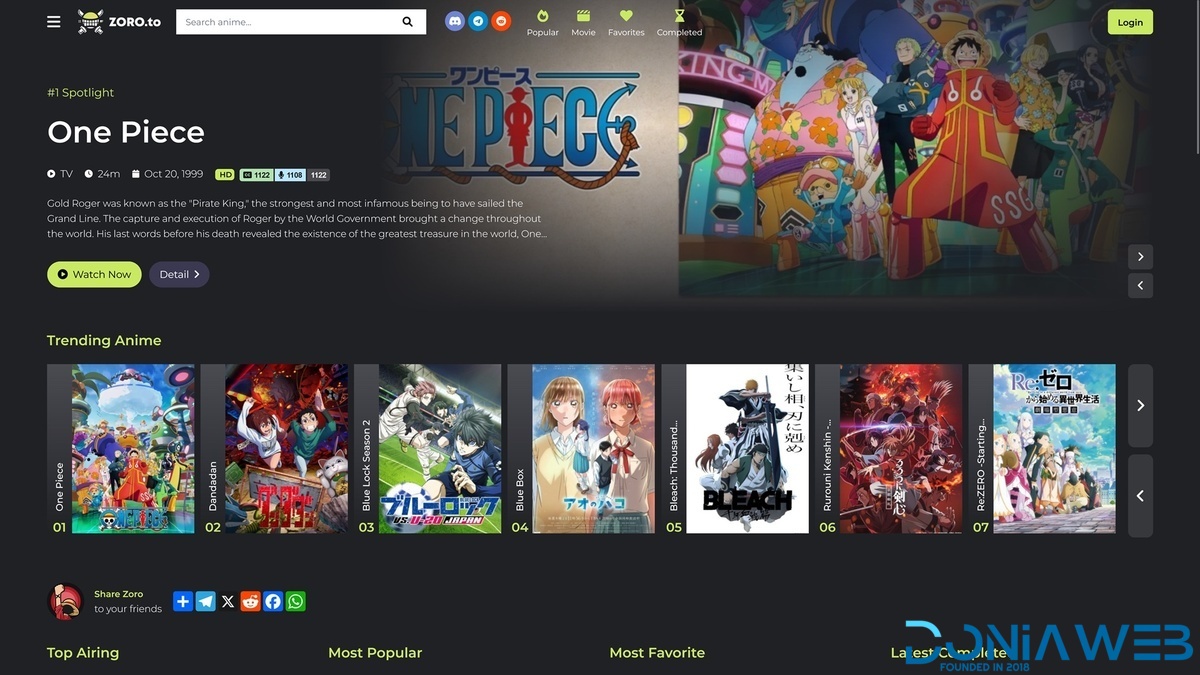 Zoro - Automated Anime Streaming Platform