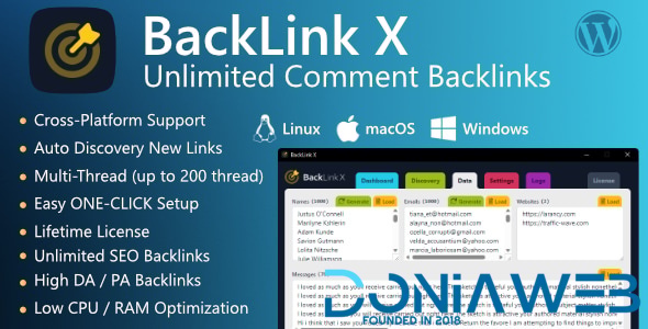 BackLink X | AI-Powered Unlimited Comment Backlinks & Auto-Discovery