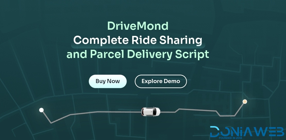 DriveMond - Ride Sharing & Parcel Delivery Solution [Agency Plus Pack]